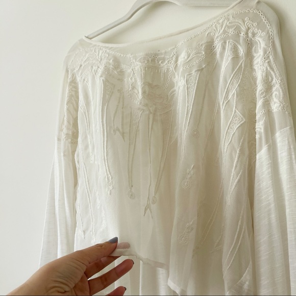 FREE PEOPLE Embroidered Long Sleeve Top - Picture 3 of 8